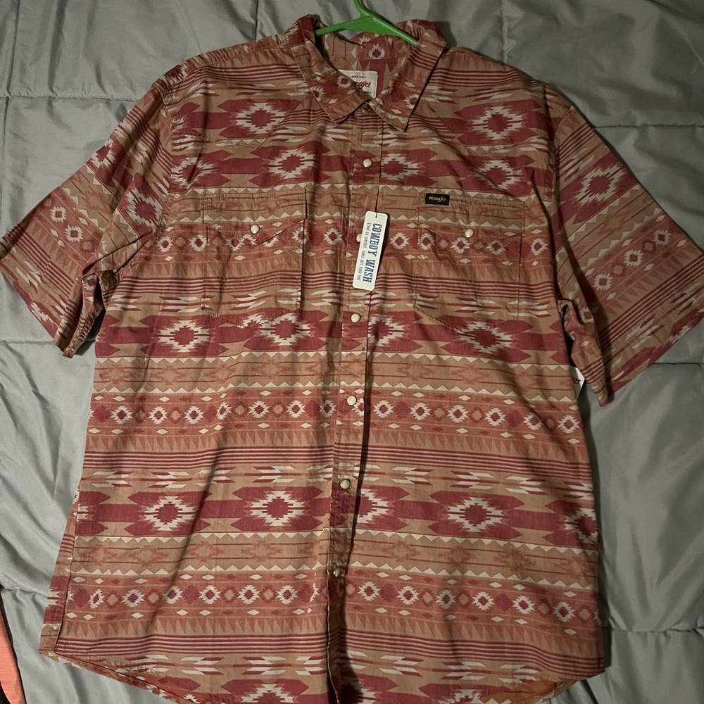 Large wrangler button up